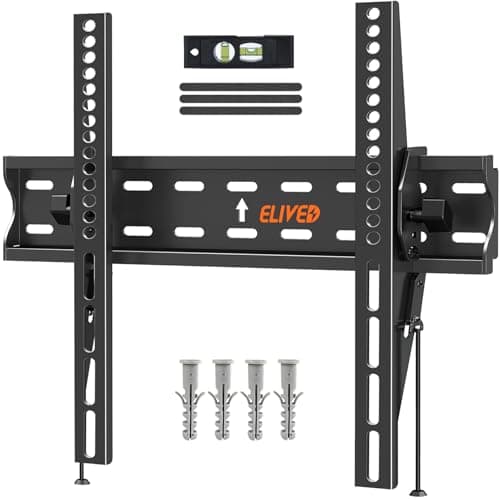 ELIVED Tilt TV Wall Bracket, Ultra Slim TV Mount for 26-60 inch Flat TVs