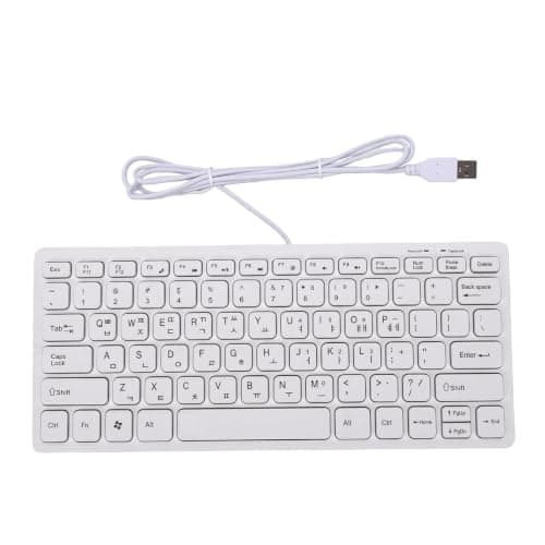 Topiky 78 Keys Wired Korean Keyboard, Minority Language Hangul