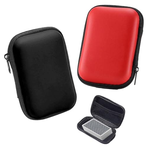 2Pcs Portable Waterproof UNO Card Game Case Compact Shockproof Storage Box