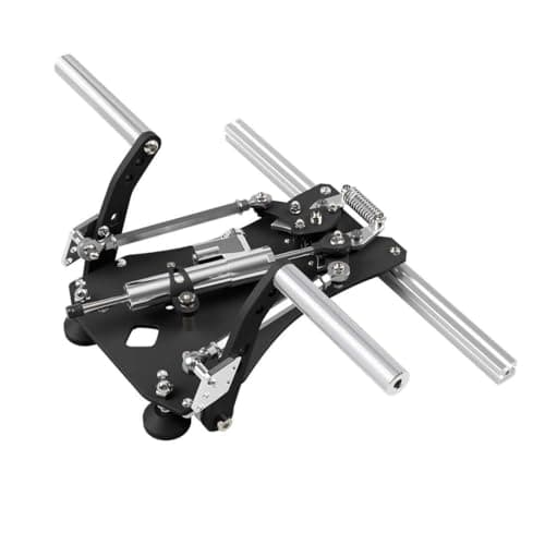 NULA SN-2 Helicopters Flight Rudder Pedals with Brake System Flight Sim Hall Sensor, Usb Multi-angle Adjustable Fighter Damping Flight Rudder Pedals for Adults - Damper Version