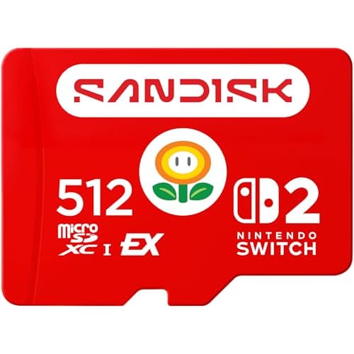 SANDISK microSD Express Card 512GB for Nintendo Switch 2 | Officially Licensed for Nintendo Switch 2, Up to 880 MB/s Read Speeds Up to 650MB/s Write Speeds, U3, C10