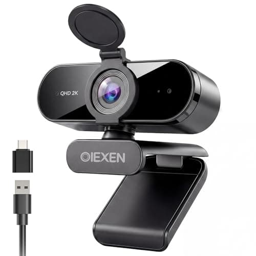 OIEXEN 2K Webcam for PC/Mac, 1080P@60FPS Computer Camera PDAF Autofocus