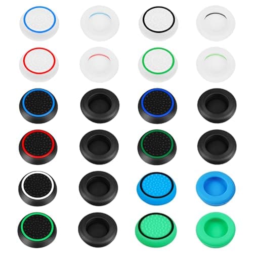 AXFEE 12PCS Thumb Grips Compatible with PS5&PS4 Controller, Thumbstick Caps