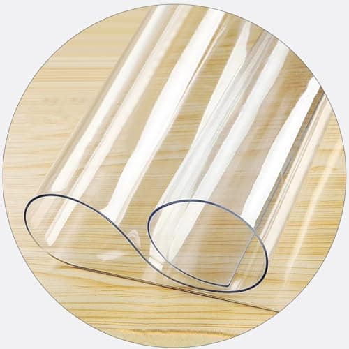 Large Clear PVC Chair Mat for Hard Floors Multi Purpose Floor Protector for Office and Home Use 70x120cm