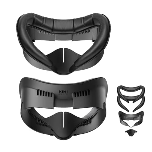 KIWI design V3 Facial Interface Face Pad for Meta Quest 3, 2 PCS PU Pad