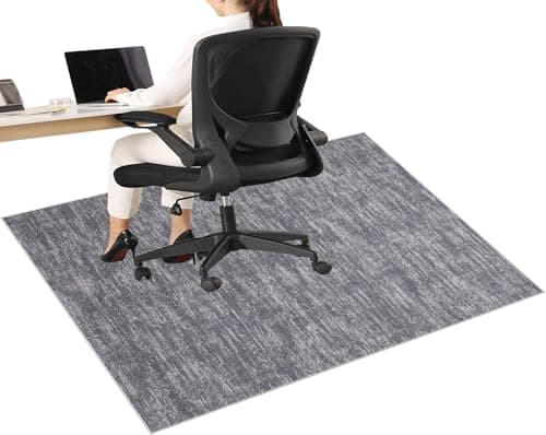 Office Chair Mat for Hard Floors 80 x 120 cm Heavy Duty Desk Chair Mat for Carpet, Large Entrance Rugs Non-slip Floor Protector Mat for Rolling Chair, Washable Computer Chair Mat for wooden Floors