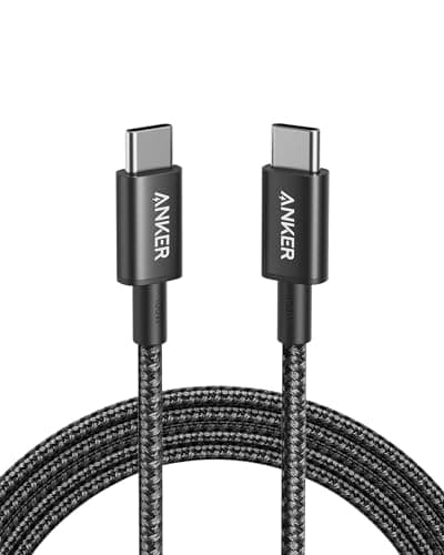 Anker USB C to USB C Charger Cable, 100W Fast Charging Cable (6 ft/1.8m) | USB 2.0 Type C fast Charging Cable for MacBook Pro, iPhone 17/16/15, iPad Pro, Samsung Galaxy,and More
