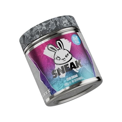 SNEAK Energy Drink Powder | Blue Raspberry | No Sugar. No Nasties. Just Natural Caffeine, Focus-Boosting Nootropics | 40 Servings