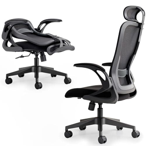 Tervo Model U - Folding Office Chair - Ergonomic Design for Small Spaces