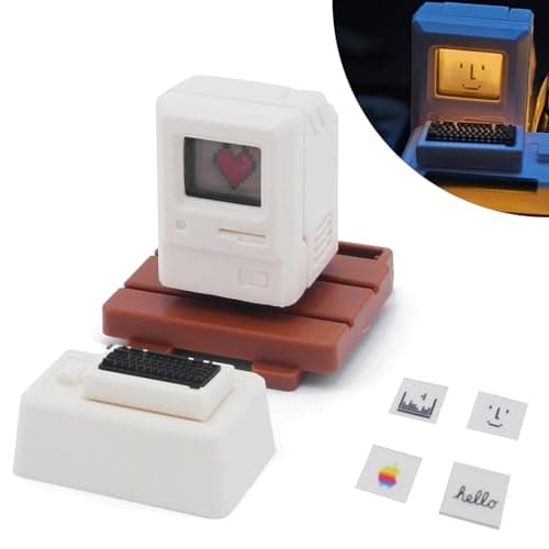 Kocris Casa Custom Keycaps Artisan Keycap Cute ESC Personality Novelty Keycaps Key Caps for MX Switch Mechanical Keyboard Gaming Profile Set Gamer Gift Boys White