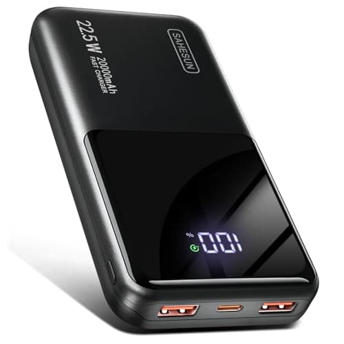 Portable Charger 20000mAh 22.5W Power Bank PD20W Fast Charging PD3.0 QC4.0 USB C Outputs & Inputs PowerBank With LCD Display For Smartphones, Smartwatches, Outdoor Equipment, etc.