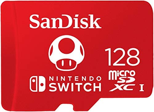 SANDISK microSD Card 128GB, Super Mario Super Mushroom Edition | Officially Licensed for Nintendo-Switch, UHS-I, Up to 100MB/s Read Speeds, Instantly add additional space : MAX_