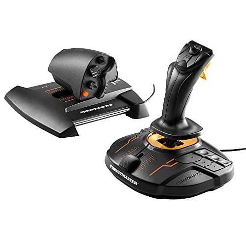 Thrustmaster T16000M FCS HOTAS – Flight Sim Joystick & Throttle – H.E.A.R.T Precision Technology – 30 Buttons & 8-Way Hat – For PC (Windows 11/10) – Ideal for MSFS, Elite Dangerous & Star Citizen | 16 and 14 programmable buttons, 2 8-way POV hats, precise and smooth throttle, twist rudder, Hall effect