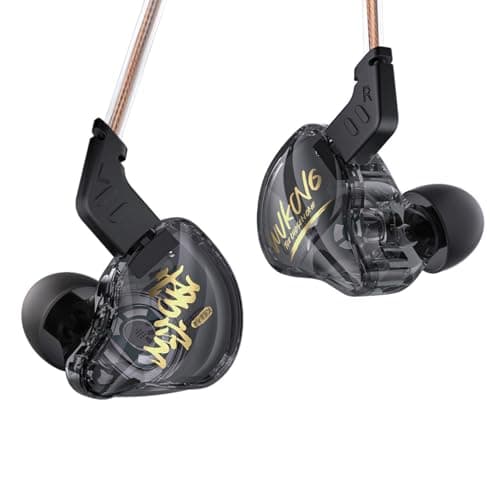 Yinyoo KBEAR MONKIE K01 Gaming Earbuds,Noise Cancelling In Ear Headphones with 3.5mm Plug, Surround Hifi Sound in Ear Monitor Wired Gaming Earphones Compatible with PC,PS5, Xbox,Switch