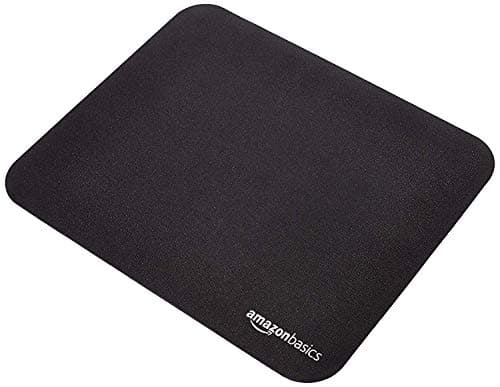 Amazon Basics Gaming Mouse Pad, Standard, Rectangular, Black, 320L x 269W mm