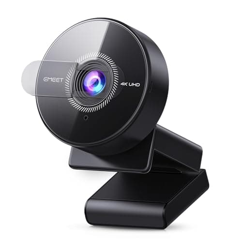 EMEET C950 4K Webcam for PC - 8 Megapixels UHD, PDAF Autofocus | Noise-Canceling Mic, 73° FOV, 1080P@60FPS, Privacy Cover, USB 2.0 Plug&Play, Ideal PC Camera 4K for Zoom/Teams/Google Meet