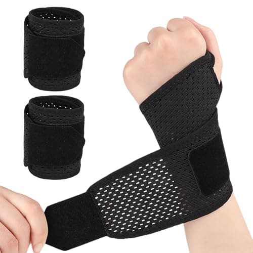 xiluuyou 2 Pack Wrist Supports, Elastic Wrist Brace