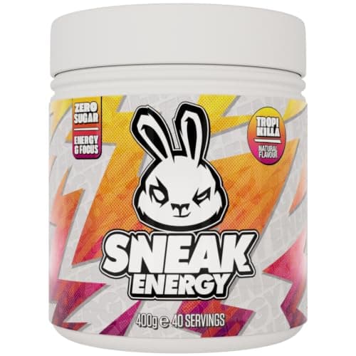 SNEAK Energy Drink Powder | Tropikilla | No Sugar. No Nasties. Just Natural Caffeine, Focus-Boosting Nootropics | 40 Servings