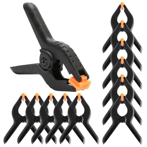 12 Pcs Nylon Spring Clamps 3 Inch, Heavy Duty Plastic Spring Clips