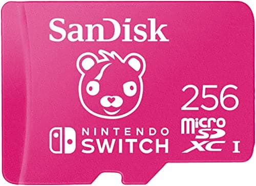 SanDisk 256GB microSDXC card for Nintendo Switch consoles, Fortnite Cuddle Team Leader edition up to 100 MB/s, Nintendo gaming storage, Nintendo Licensed Product, UHS-I, Class 10, U3, | Officially Licensed for Nintendo-Switch, UHS-I, Up to 100MB/s Read Speeds, Instantly add additional space