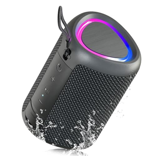 UOHHBOE Portable Bluetooth Speaker 20W, IPX7 Waterproof with Stereo Sound