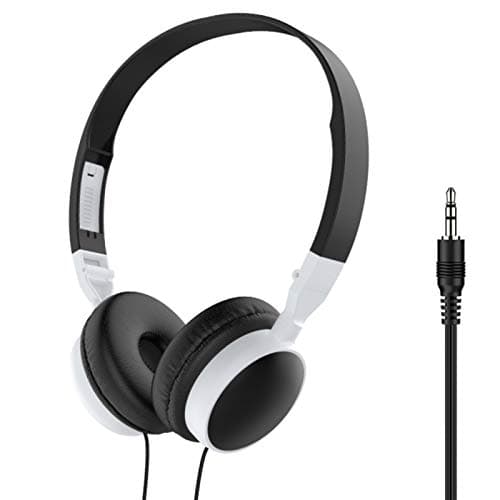 SpirWoRchlan Wired Foldable 3.5mm HiFi Audio Bass Headset Gaming Headphone for Phone/Tablet Bluetooth Earphones & Headphones Birthday Chirstmas Thanksgiving Valentine's Day Gifts (Black)