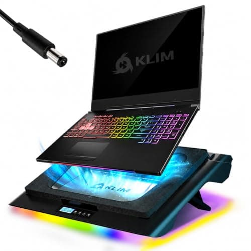 KLIM Everest Plus Laptop Cooling Pad - 6300 RPM Turbo Fan Cooler
