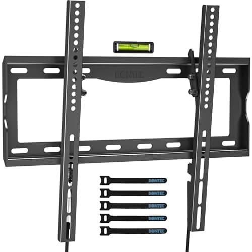 BONTEC TV Wall Bracket for 26-65 Inch TVs, Tilting TV Wall Mount, 55 kg