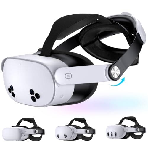 Comfort Head Strap Compatible for Quest 3S/Quest 3/Quest 2, Adjustable Comfort Head Strap for Elite Strap,Lightweight VR Headset Strap Enhanced Support&Comfort&Reduce Pressure
