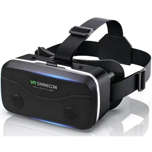 VR Headset for Phone, Virtual Reality Headsets VR Glasses with HD Anti-Blue Light Lenses, Compatible with 5-7 Inch Phones, Virtual Reality Glasses