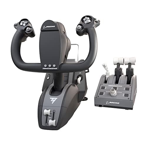 Thrustmaster TCA Yoke Pack - High-Precision Flight Controller and Throttle Quadrant with Official Boeing License for PC and Xbox Series X|S | 787 Dreamliner 1:1 ergonomic replicas, Flight sim equipment, pendular motion, iconic controls, 18 action buttons