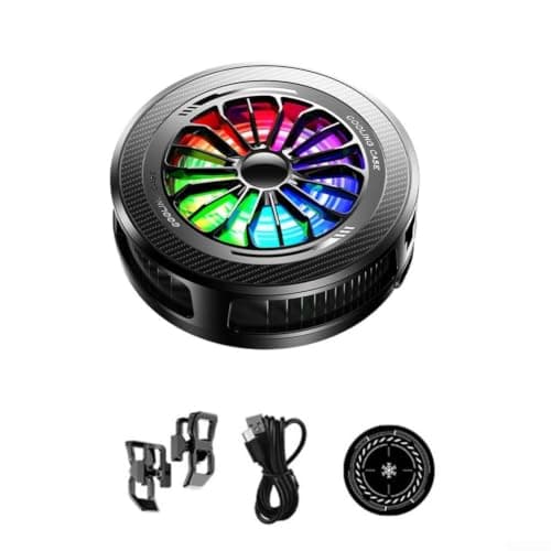 Wusvive Phone Cooler 15W Semiconductor Magnetic Clip-On Quiet, Black