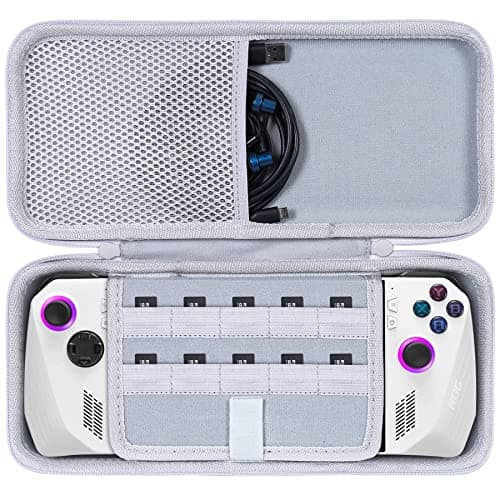 Aenllosi Hard Storage Case for ASUS ROG Ally X/ ROG Ally 7", Grey | Fit for ASUS ROG Ally X, Also Fits ROG Ally 7" 120Hz Gaming Handheld [Nintendo_ds], EVA Hard Shell Protection