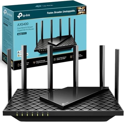 TP-Link Archer AX73 AX5400Mbps WiFi 6 Router, 4x Gbps LAN Ports 1x WAN Port, Dual-Band 6-Stream WiFi Router, 1x USB 3.0 Port, Connect up to 200 Devices, Gaming Xbox/PS5/Stream 8K, OneMesh & HomeShield