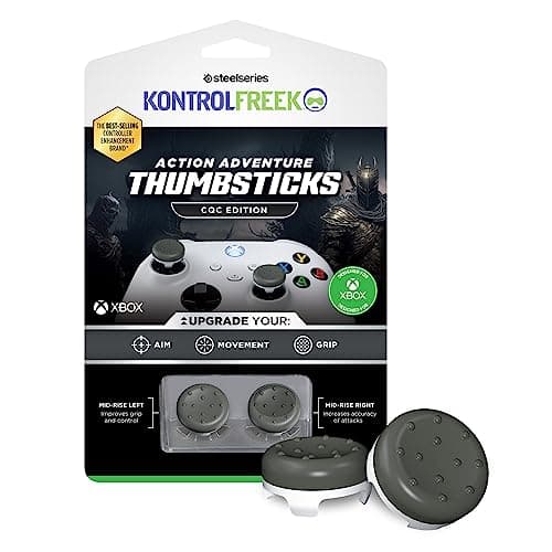 KontrolFreek CQC Classic Xbox Thumb Grips | 2x Low-Rise Concave Controller Grips for Xbox Series X|S & Xbox One | Enhanced Agility & Control