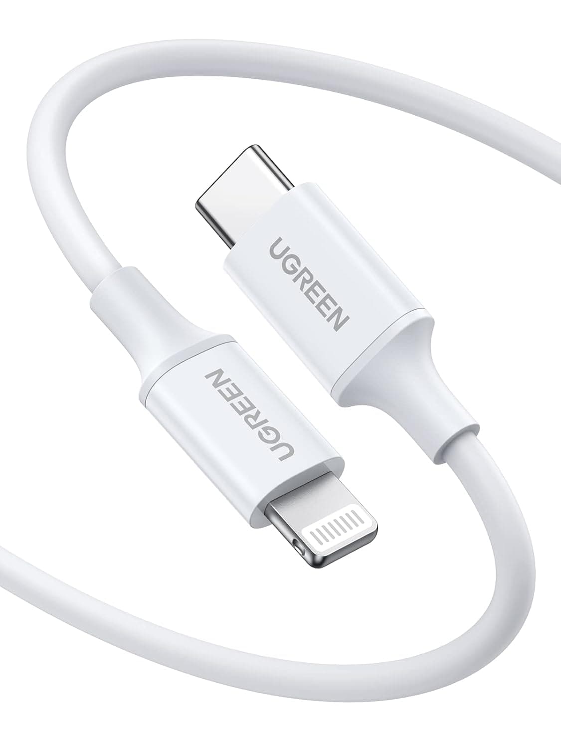 UGREEN USB C to Lightning Cable MFi Certified USB C iPhone Charger Cable 1M | Fast Charging, Compatible with iPhone 14 Pro Max 13 12 11 XR XS X 8 Plus SE 2022, iPad Mini, Soft Touch Tangle-Free