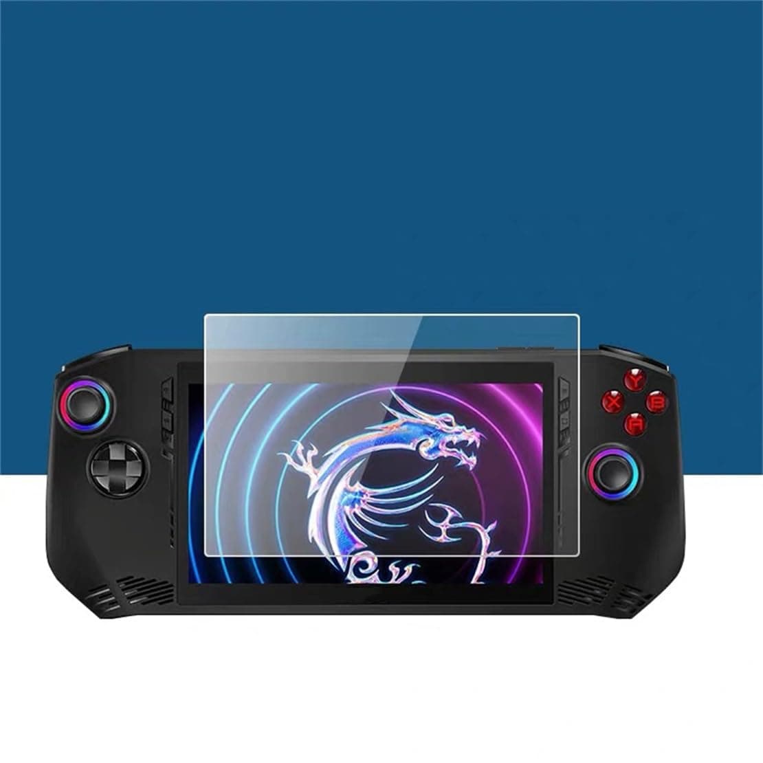 Screen Protector Film for MSI Claw A1M Gaming Handheld 7"" HD Screen Protector, 9H Anti-Scratch Tempered Glass Screen Protector for MSI Claw Screen Protection Film Accesories Kit (1), Transparent