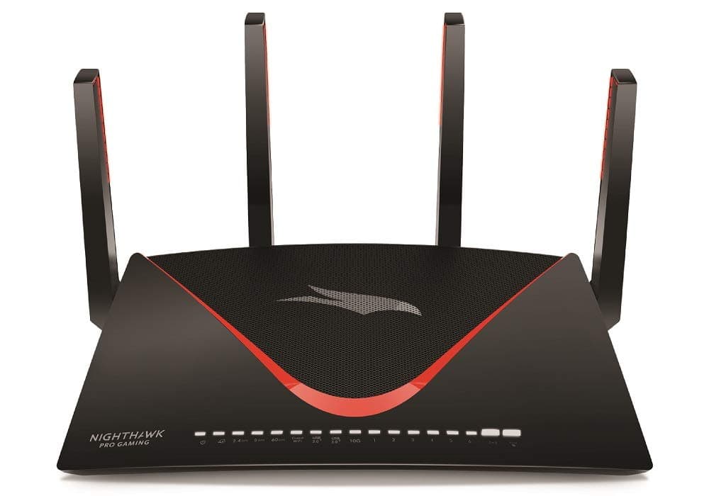 NETGEAR Nighthawk Pro Gaming XR700-100NAS Wifi Router with 6 Ethernet Ports and Wireless speeds up To 7.2 Gbps, AD7200, Optimized for The lowest Ping
