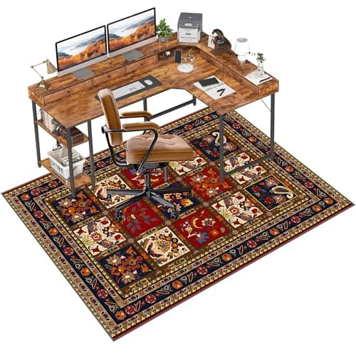 Carpet Floor Chair Mat 100 x 140 cm Multi Purpose Hard Floor Protector for Home and Office Non slip Gaming Chair Mat Floor Protectors for Rolling Chairs