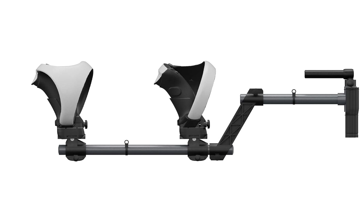VR Gunstock for PlayStation VR2, Magnetic Controller Grip, Lightweight | Adjustable Arm Length, Ergonomic, Reduces Fatigue, Quick Magnetic Mount, Secure Grip, Stable Aiming, for Intense VR Gaming