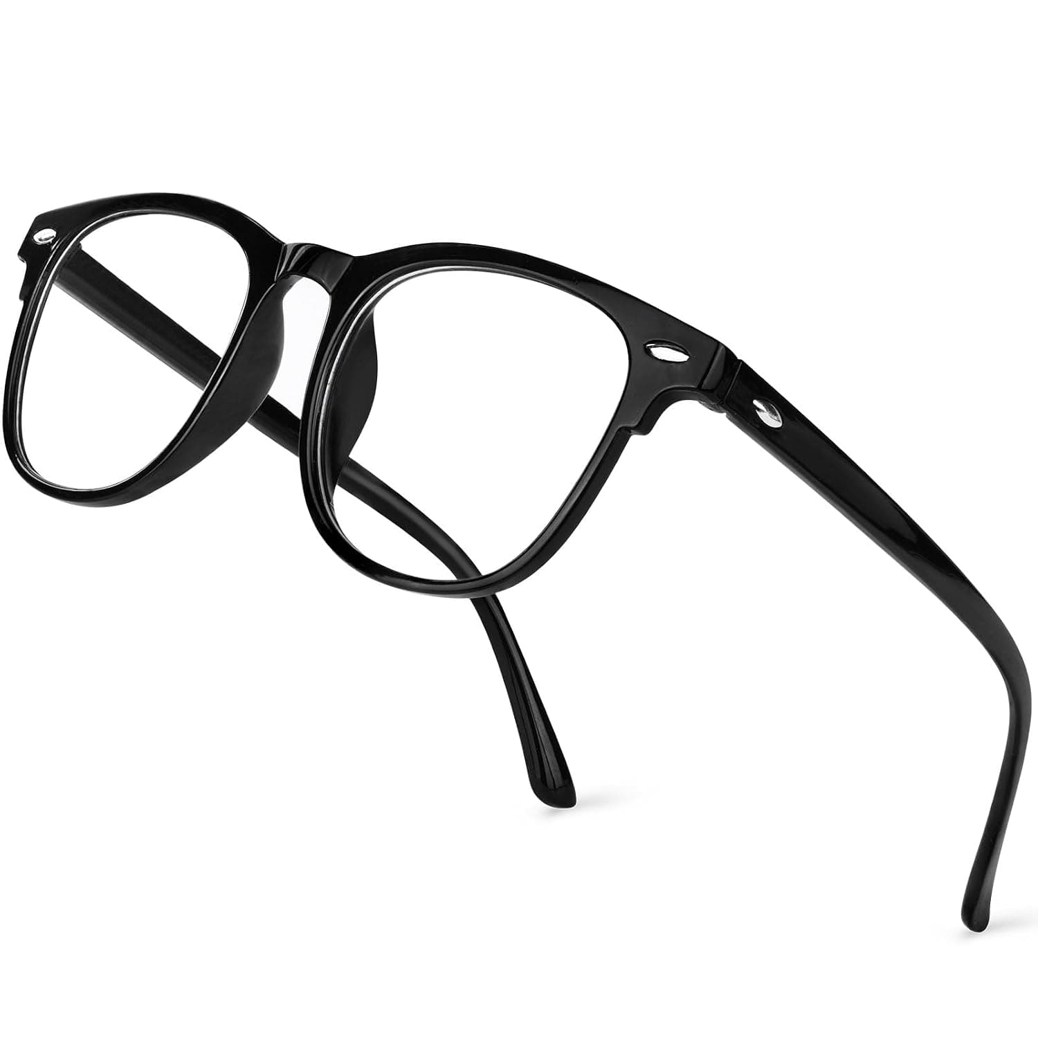 Aomig Blue Light Blocking Glasses - 1Pcs Anti Blue Light Computer Gaming Glasses for Women & Men, Lightweight Reading Glasses with Anti Glare & Eyestrain Protection, Black