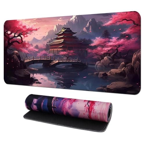 Anime Mouse Pad 800x300x3mm, Gaming Desk Mat with Non-Slip Rubber Base