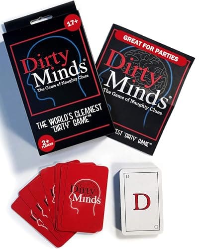 TDC Games Dirty Minds Couples Card Game - Funny Adult Card Games for House Party, Game Night, Date Night & Travel, Hilarious Deck for Friends & Families