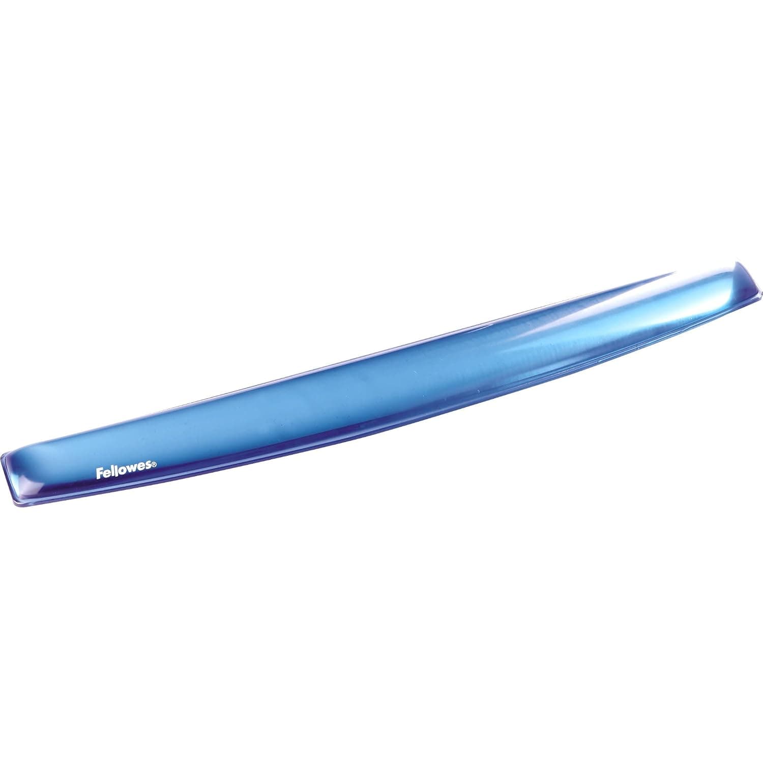 Fellowes Keyboard Wrist Rest - Crystals Gel Wrist Rest with Non Skid Rubber Base - Ergonomic Wrist Support for Computer, Laptop, Home Office Use - Blue