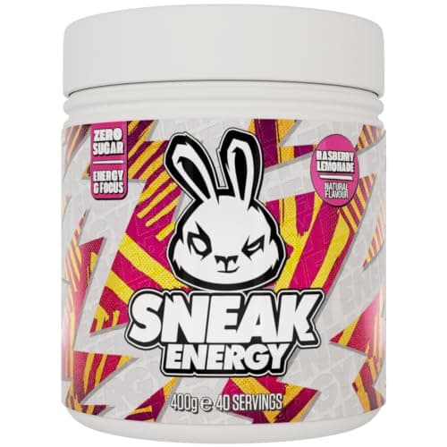 SNEAK Energy Drink Powder | Raspberry Lemonade |No Sugar. No Nasties. Just Natural Caffeine, Focus-Boosting Nootropics | 40 Servings