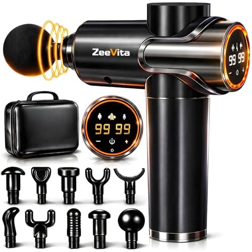 Powerful 99 Speed Massage Gun with 3 Modes, Portable Deep Tissue Muscle Massager for Pain Relief Recovery, Percussion Athlete Massager for Muscle Tension Shoulder Back Body Neck Arm Legs Relaxation