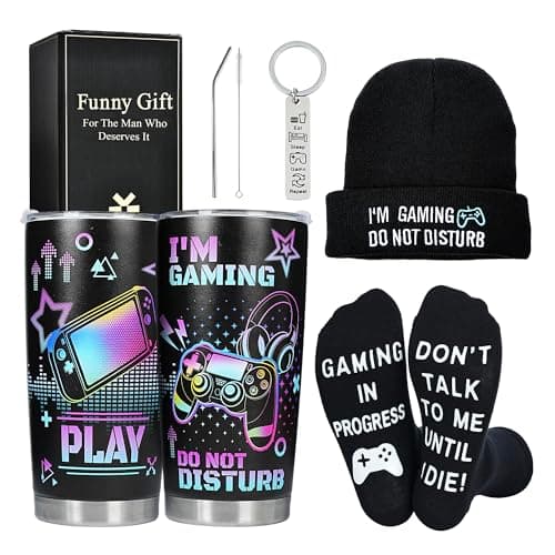 Merclix Gamer Tumbler Gifts Set Gaming Gifts for Teenage Boys