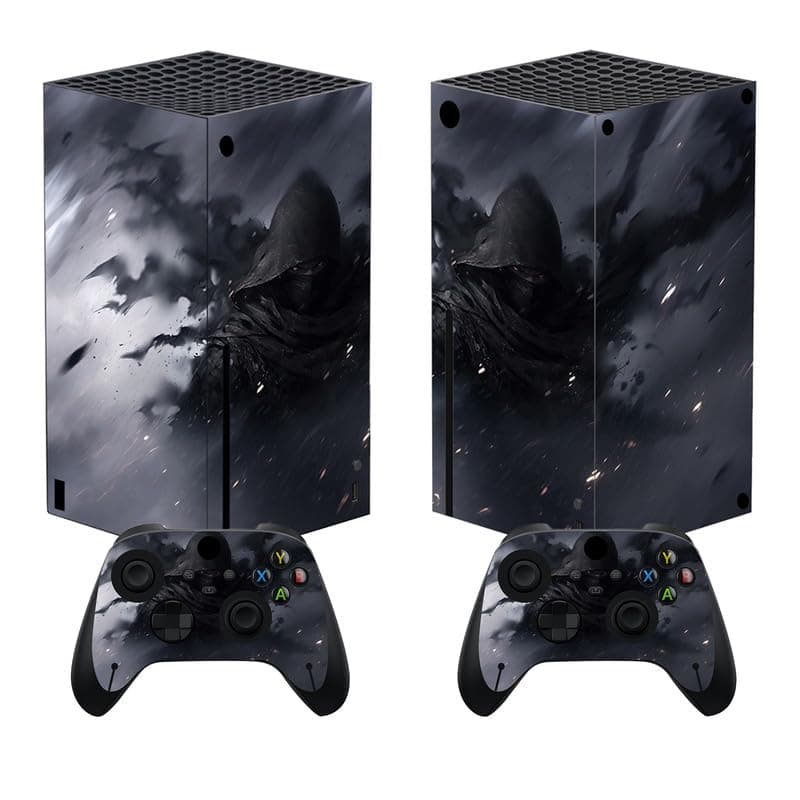 PlayVital Custom Vinyl Skins for Xbox Series X, Wrap Decal Cover Stickers for Xbox Series X Console Controller - Shadow Assassin | Vinyl skins accessories, design foil, wrap cover, shadow furniture