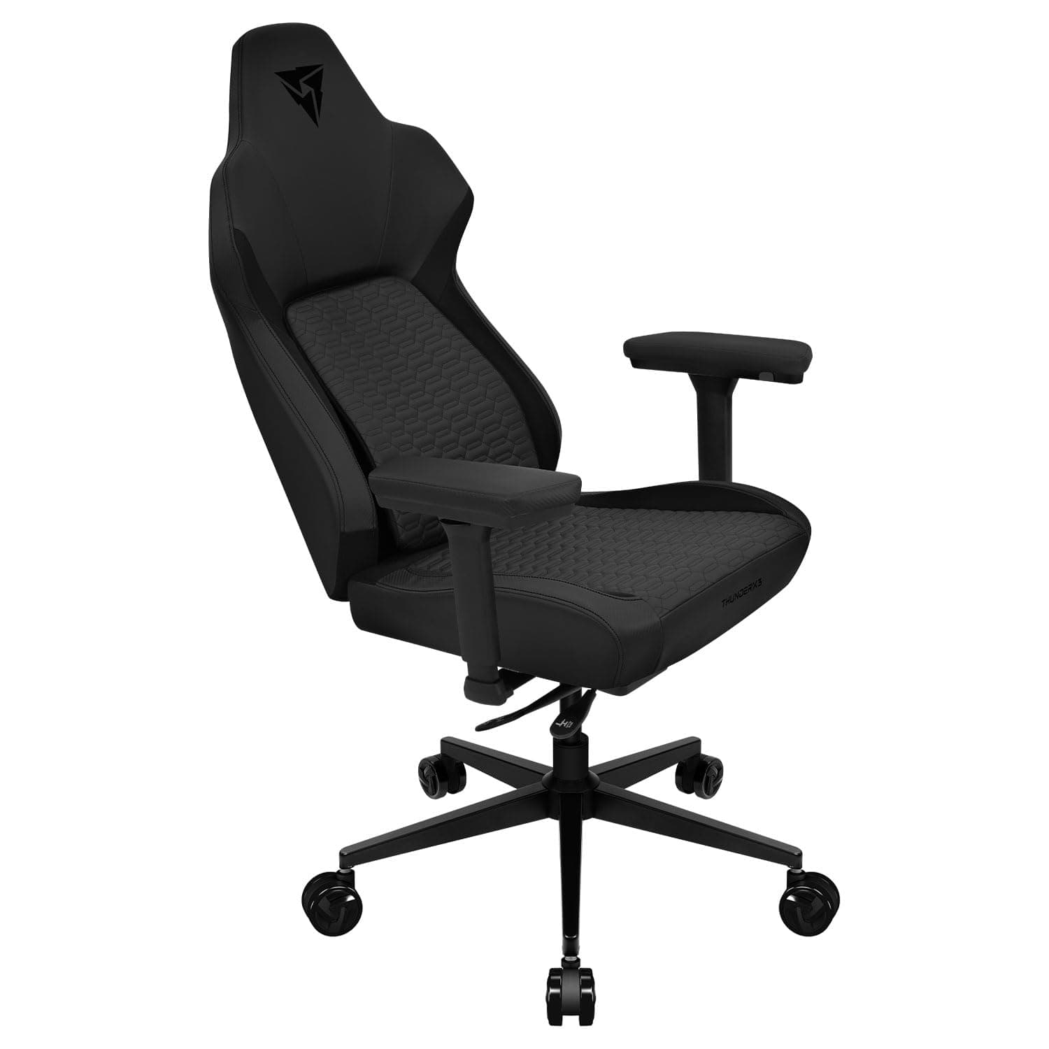 ThunderX3 CORE Smart RACER Gaming Chair Black – Ergonomic Office Chair, Automatic Lumbar Support, Synchronised Mechanism, 3D Armrests, Faux Leather, for Users up to 125kg, 155-190cm