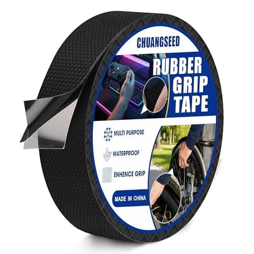 CHUANGSEED 1PACK Rubber Grip Tape 2.5CM x 3M Anti Slip Grip Tape The handle is non-slip, enhancing the stability of the grip, non-slip and wear-resistant, and improving the comfort of use